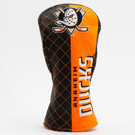 Anaheim Ducks split fairway quilted golf headcover