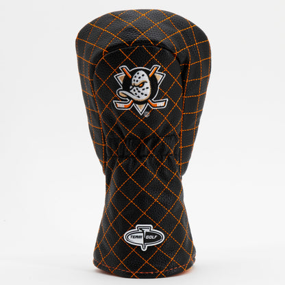 Anaheim Ducks Solid Fairway quilted headcover, back view