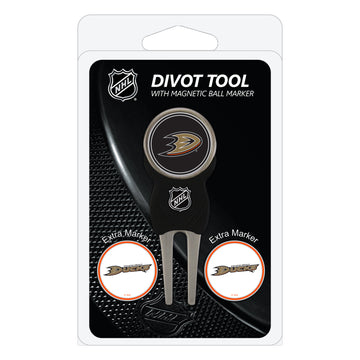 Anaheim Ducks Pitchgabel + 3 Ballmarker