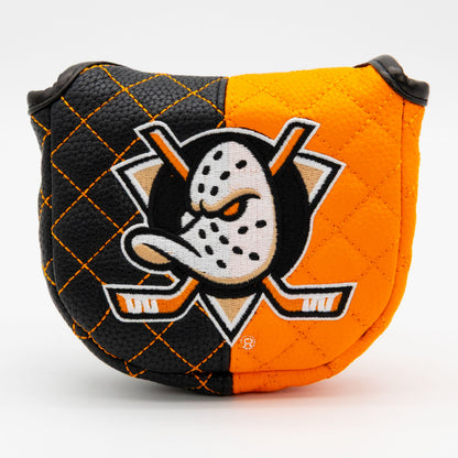 Anaheim Ducks Split Quilted Mallet Putter Golf Headcover