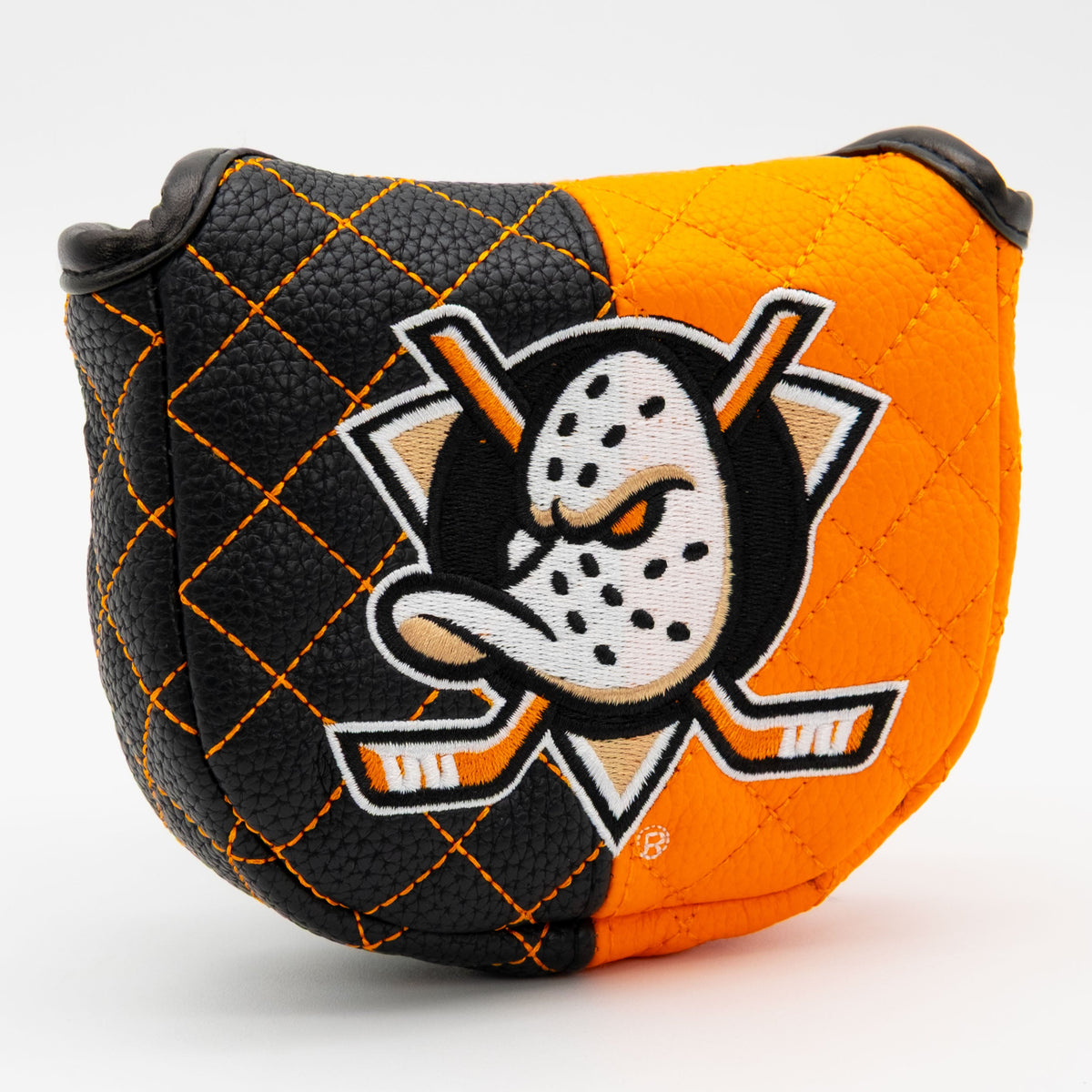 Anaheim Ducks Split Quilted Mallet Putter Golf Headcover - alternate view 1
