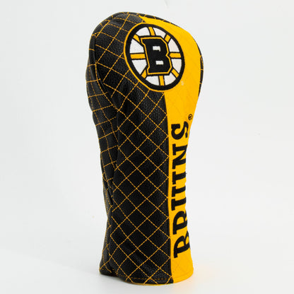 Boston Bruins split fairway quilted golf headcover alternate view