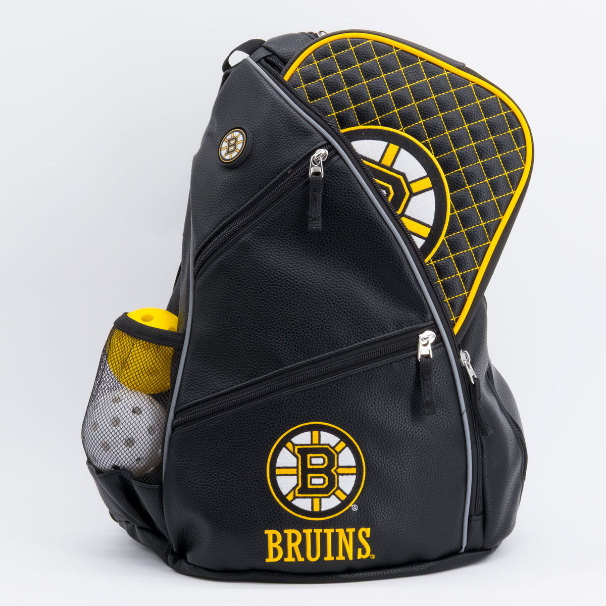 Boston Bruins PU leather backpack by Team Golf, view 6