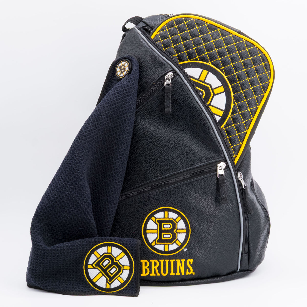 Boston Bruins PU leather backpack by Team Golf, view 7