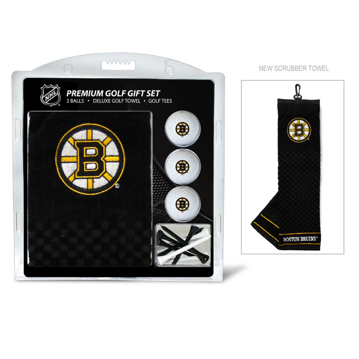Boston Bruins Embroidered Towel Golf Gift Set
