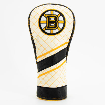 Boston Bruins stripe fairway quilted golf headcover