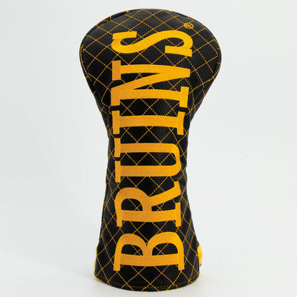 Boston Bruins Solid Driver quilted headcover, front view