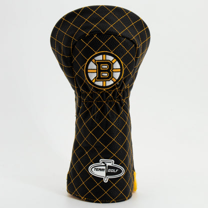 Boston Bruins Solid Driver quilted headcover, back view