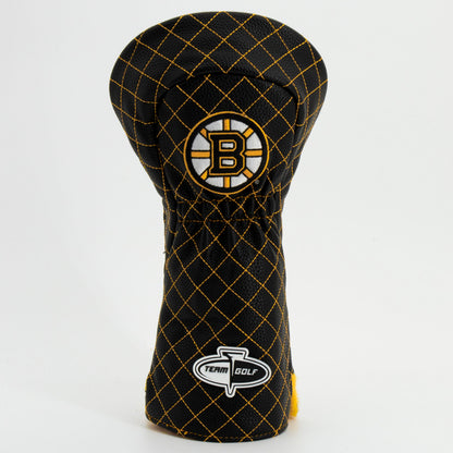 Boston Bruins solid driver quilted golf headcover alternate view
