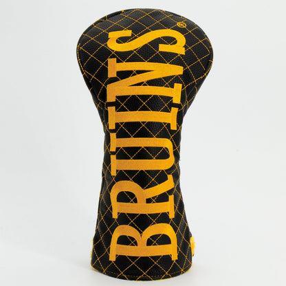 Boston Bruins solid driver quilted golf headcover