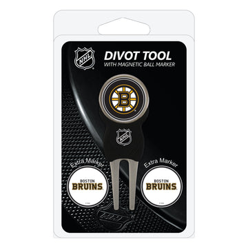 Boston Bruins Divot Tool + 3 Ball Markers