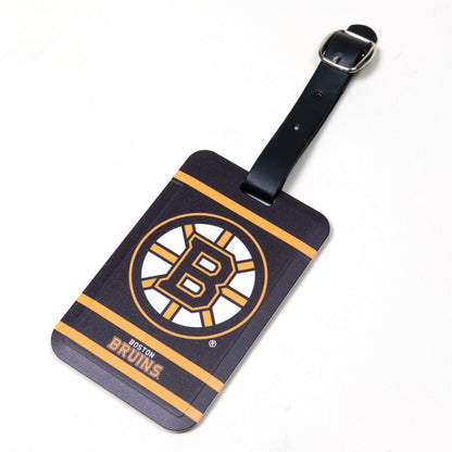 Boston Bruins plastic golf bag tag by Team Golf, product photo 1