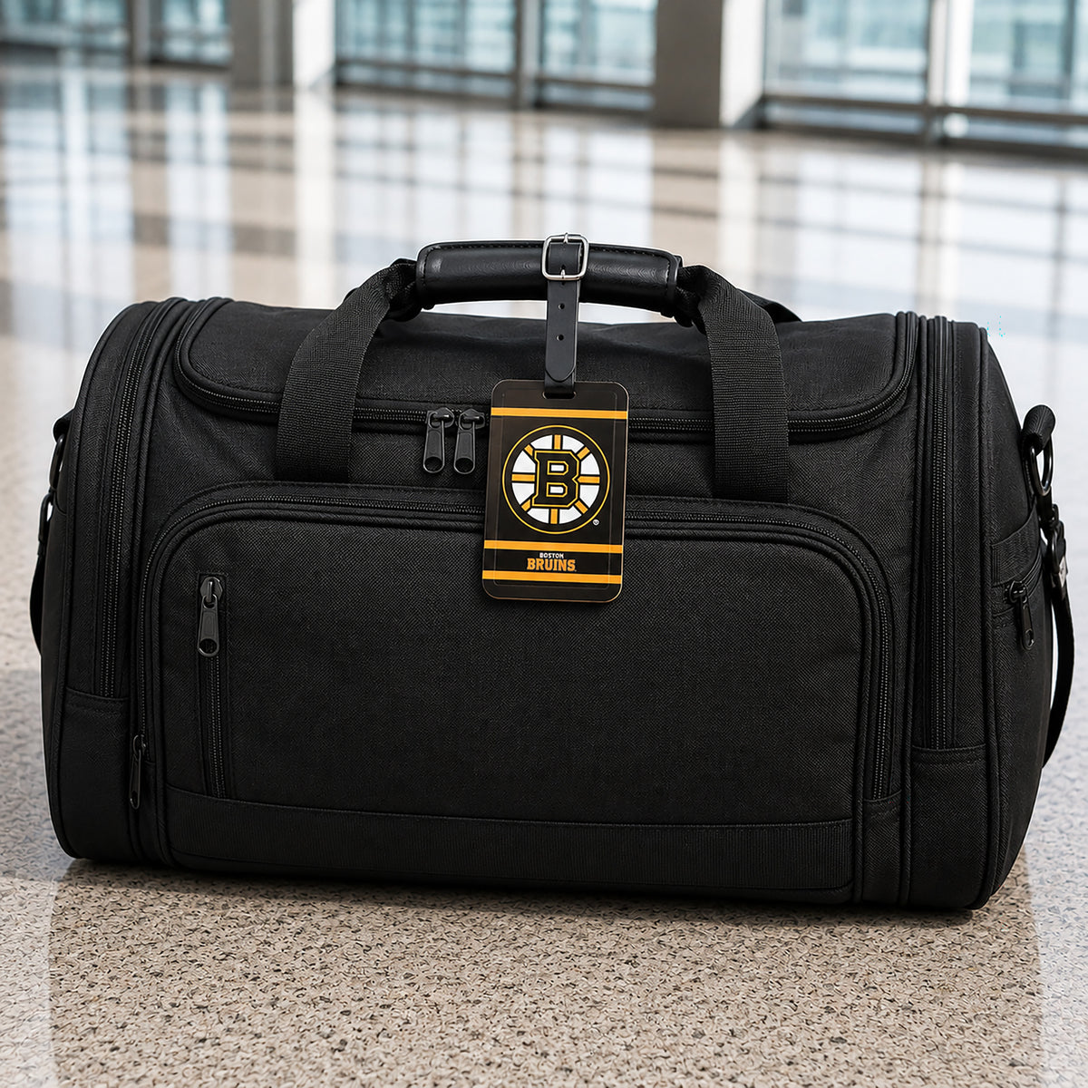 Boston Bruins plastic golf bag tag by Team Golf, product photo 5