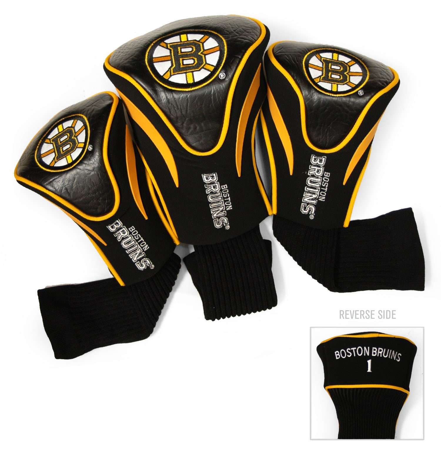 Boston Bruins 3 Pack Contour Sock Headcovers - Club Rehab