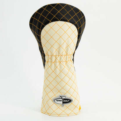 Boston Bruins Striped Driver quilted headcover, back view