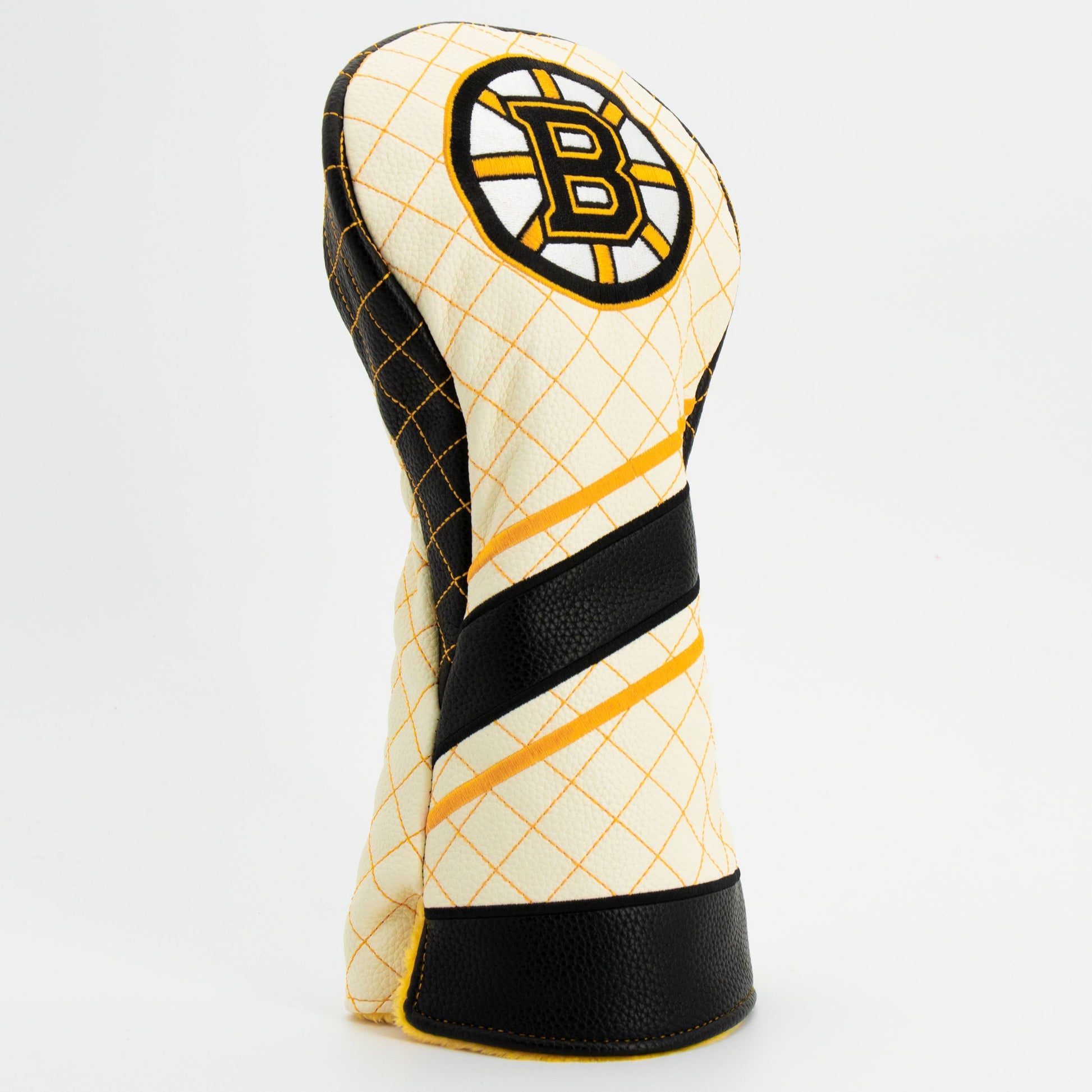 Boston Bruins stripe driver quilted golf headcover alternate view