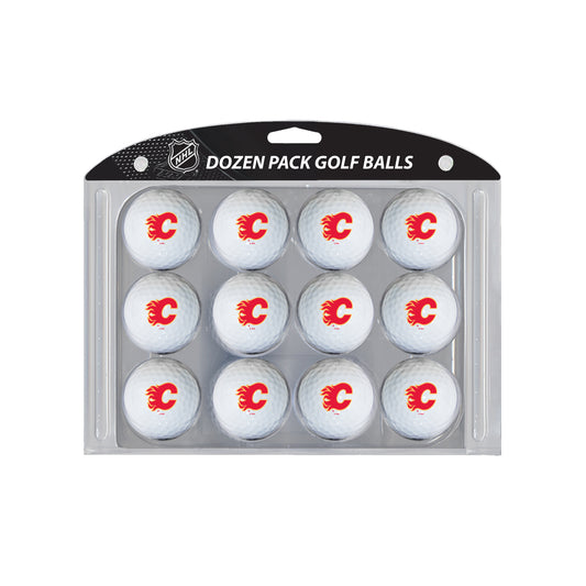 Calgary Flames logo golf balls, 12 pack