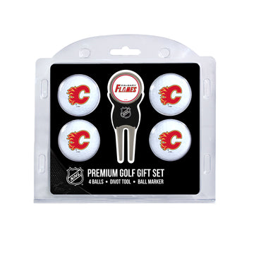 Calgary Flames 4-Ball Golf-Geschenkset
