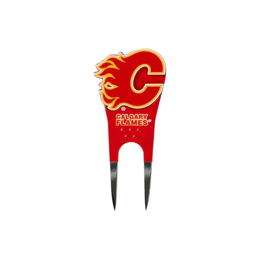 Calgary Flames Custom Shaped Divot Tool - Image 1 - Club Rehab