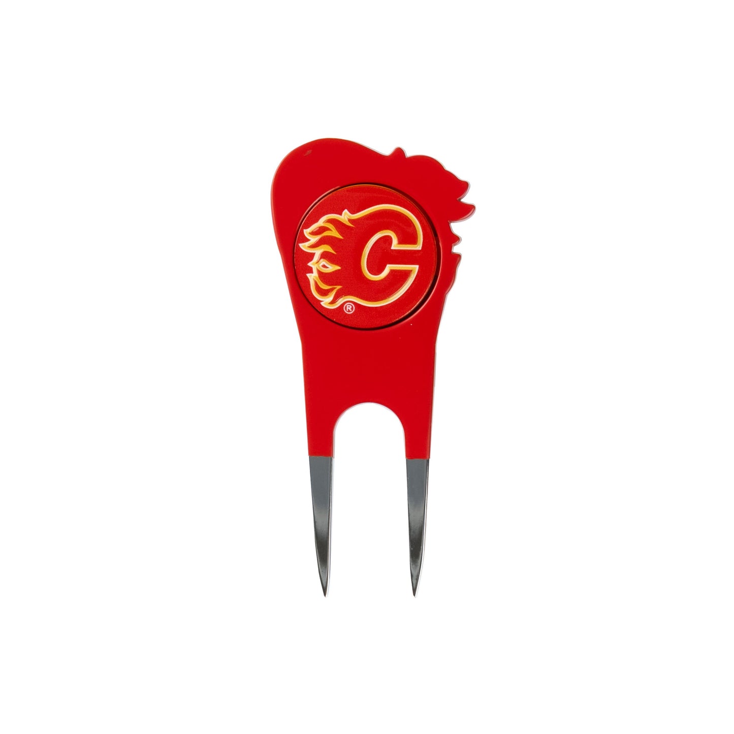 Calgary Flames Custom Shaped Divot Tool - Image 2 - Club Rehab
