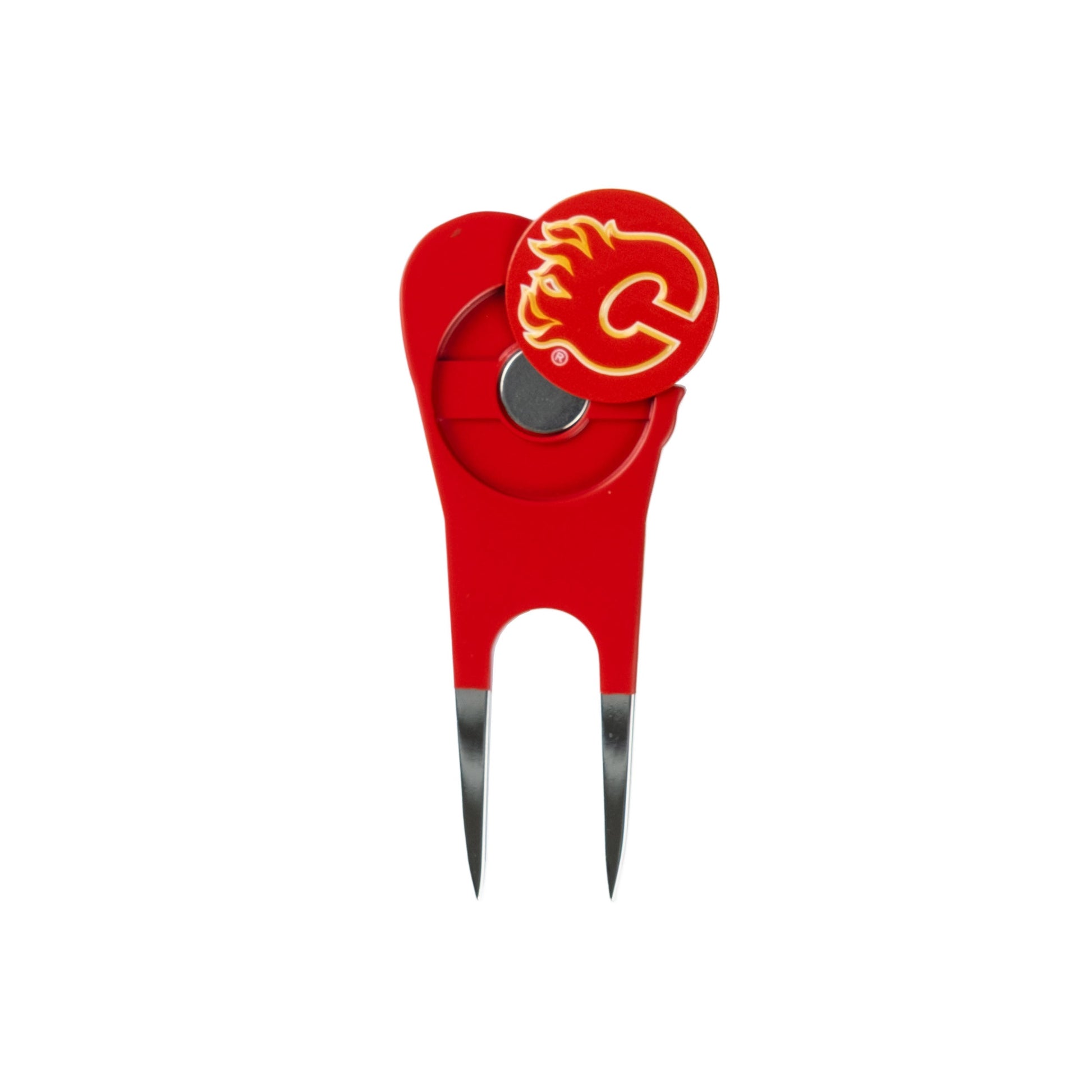 Calgary Flames Custom Shaped Divot Tool - Image 4 - Club Rehab