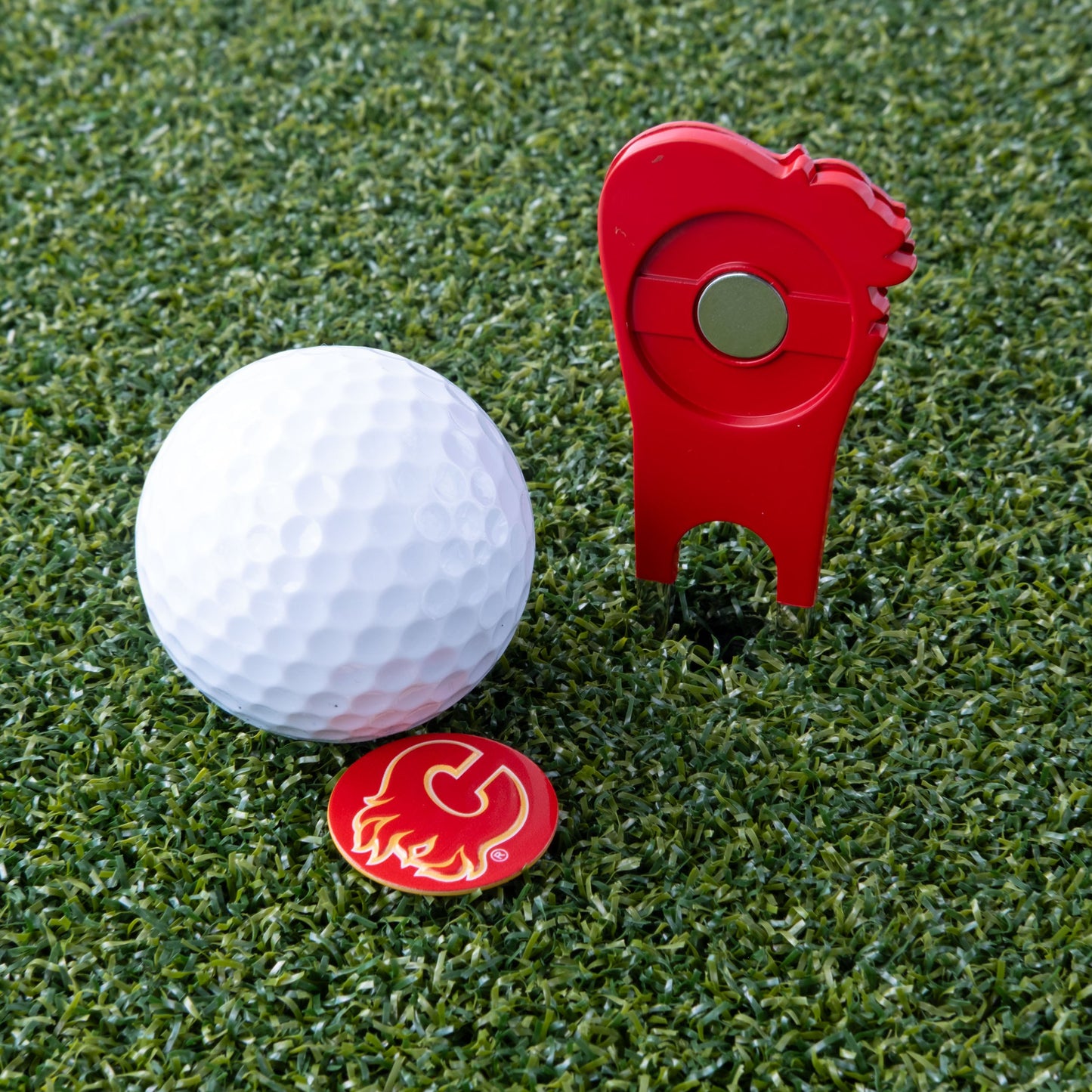 Calgary Flames Custom Shaped Divot Tool - Image 6 - Club Rehab