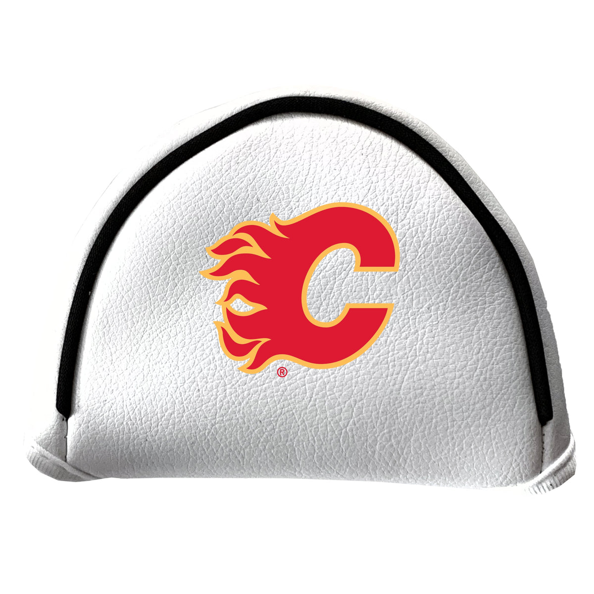 Calgary Flames Vintage White Printed Mallet Putter Headcover