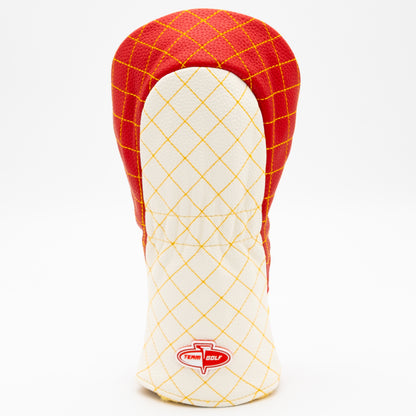 Calgary Flames Striped Fairway quilted headcover, back view