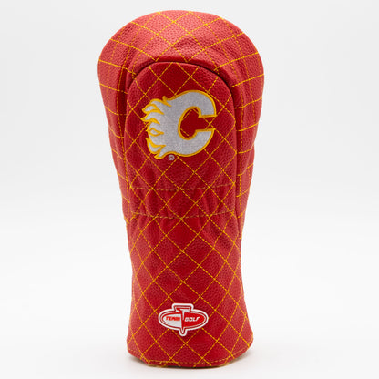 Calgary Flames Solid Fairway quilted headcover, back view