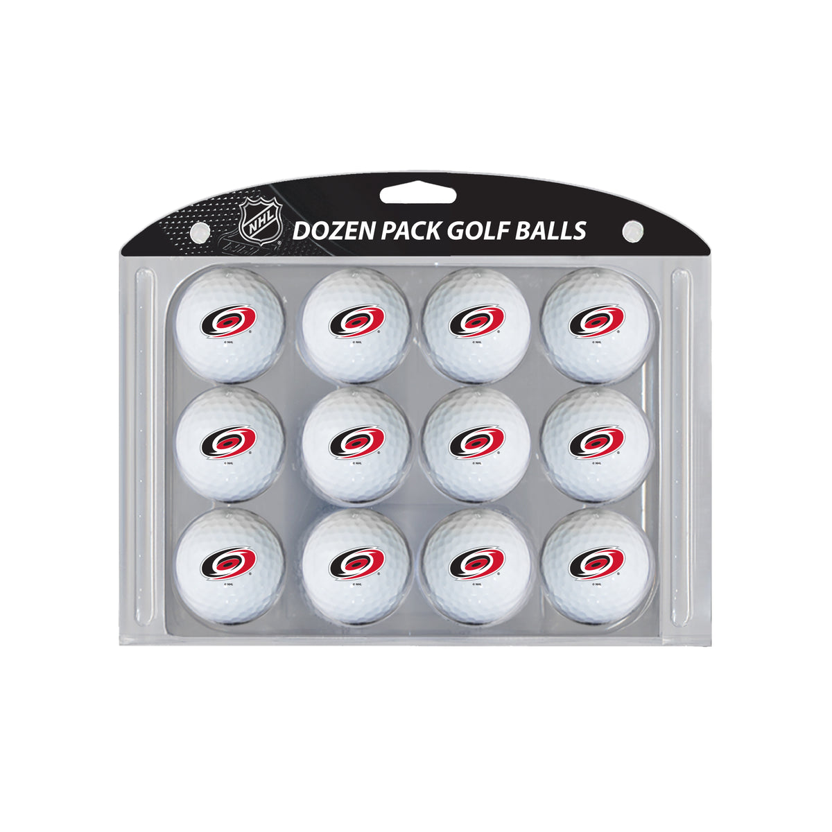 Carolina Hurricanes logo golf balls, 12 pack