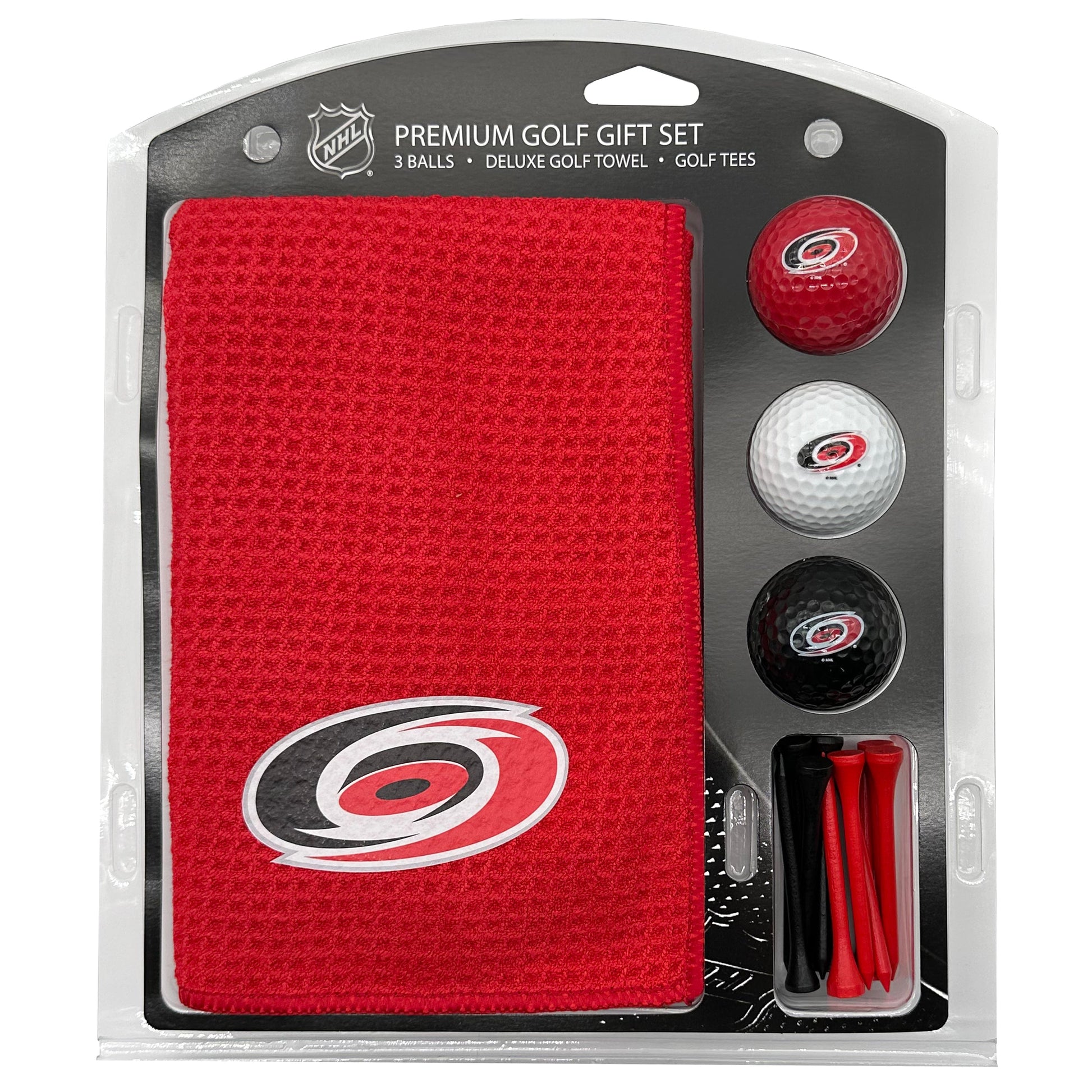 Carolina Hurricanes Microfiber Towel Golf Gift Set - Club Rehab