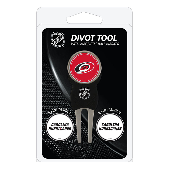 Carolina Hurricanes divot repair tool and three ball markers
