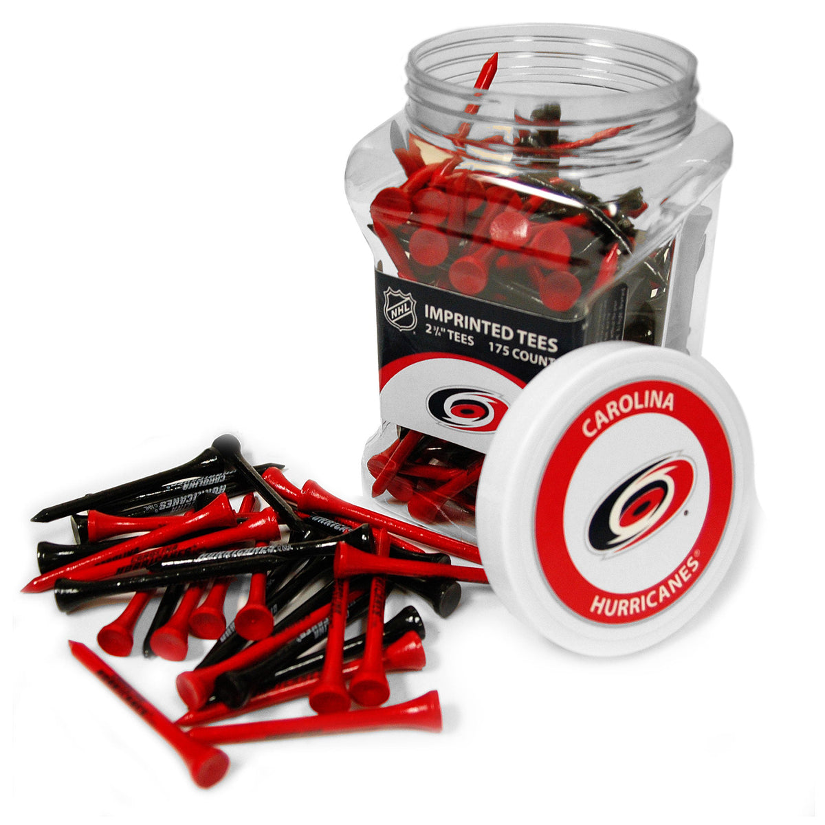 Carolina Hurricanes 175-count golf tee jar with team-imprinted tees