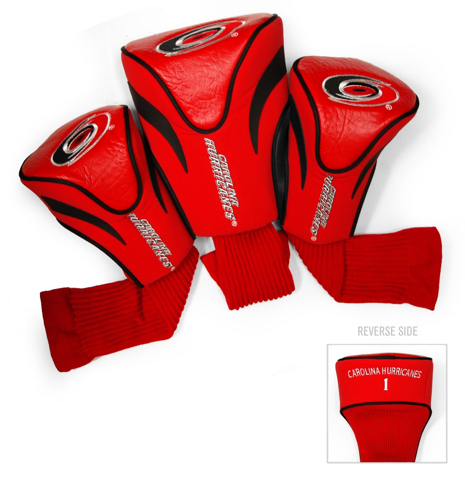 Carolina Hurricanes 3 Pack Contour Sock Headcovers - Club Rehab