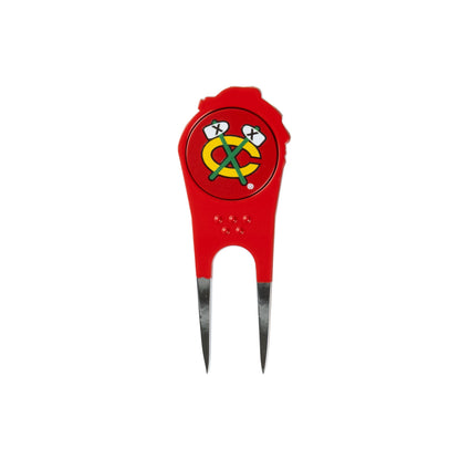 Chicago Blackhawks Custom Shaped Divot Tool - Image 2 - Club Rehab