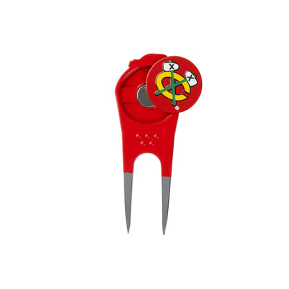 Chicago Blackhawks Custom Shaped Divot Tool - Image 4 - Club Rehab