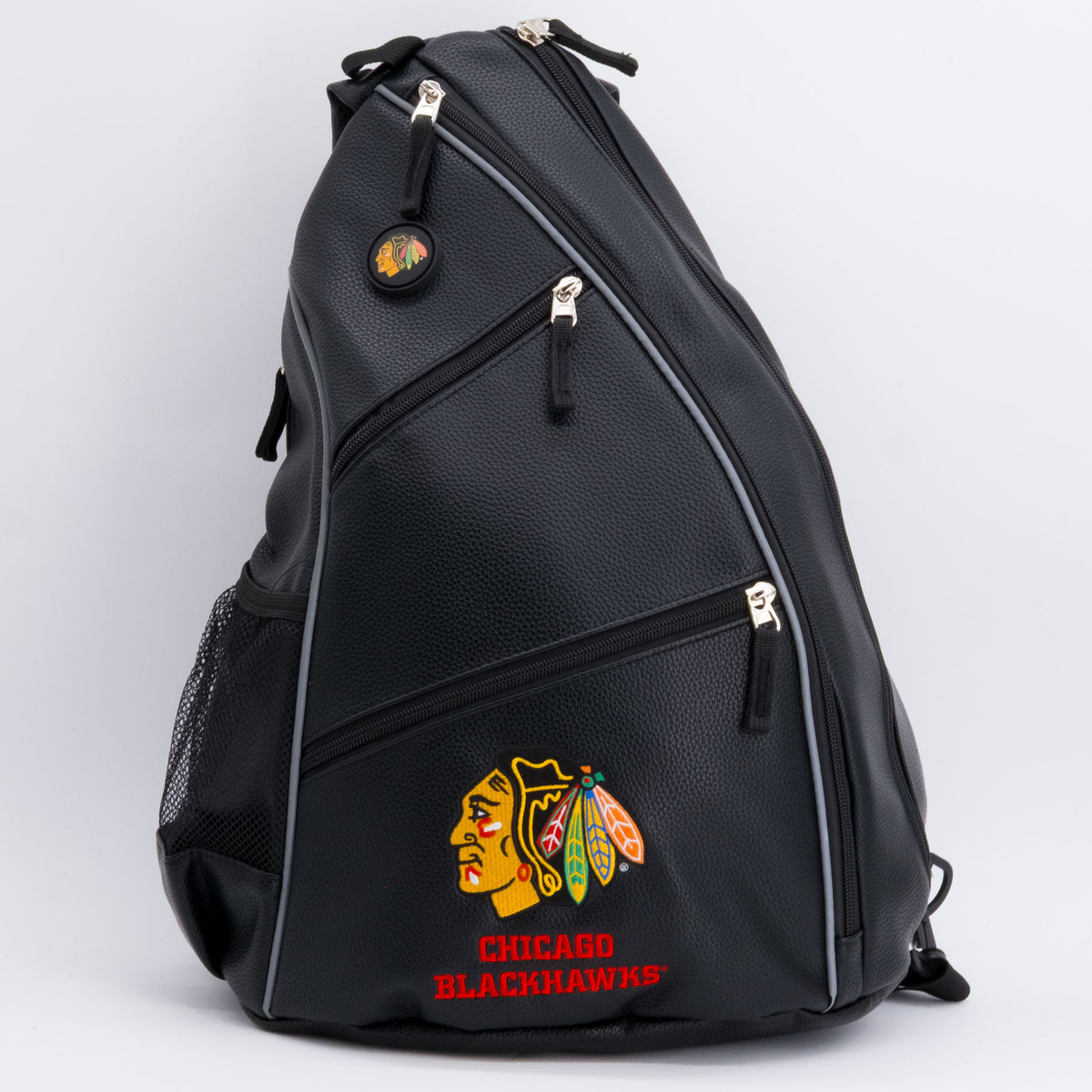 Chicago Blackhawks PU leather backpack by Team Golf, view 1