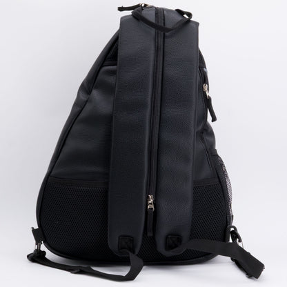 Chicago Blackhawks PU leather backpack by Team Golf, view 2
