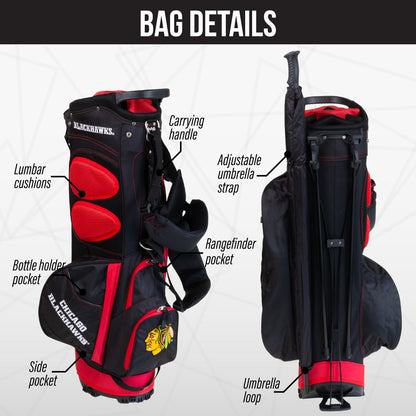 Chicago Blackhawks Fairway Stand Bag - Image 2 - Club Rehab