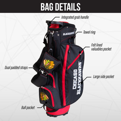 Chicago Blackhawks Fairway Stand Bag - Image 3 - Club Rehab