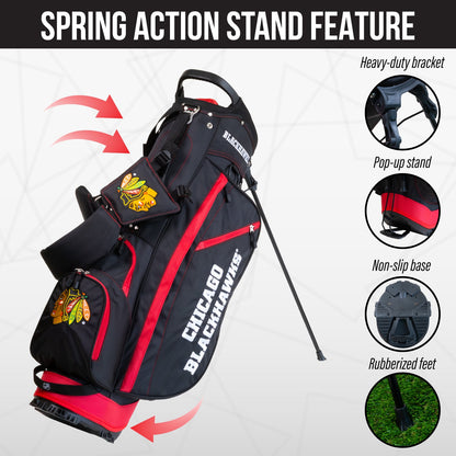 Chicago Blackhawks Fairway Stand Bag - Image 5 - Club Rehab