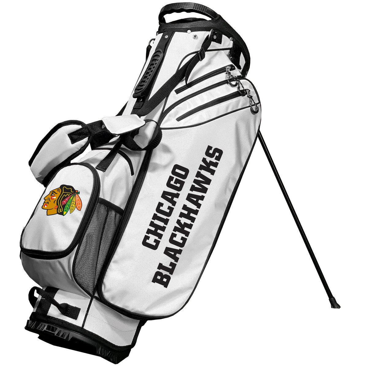 Chicago Blackhawks Birdie stand golf bag, White color