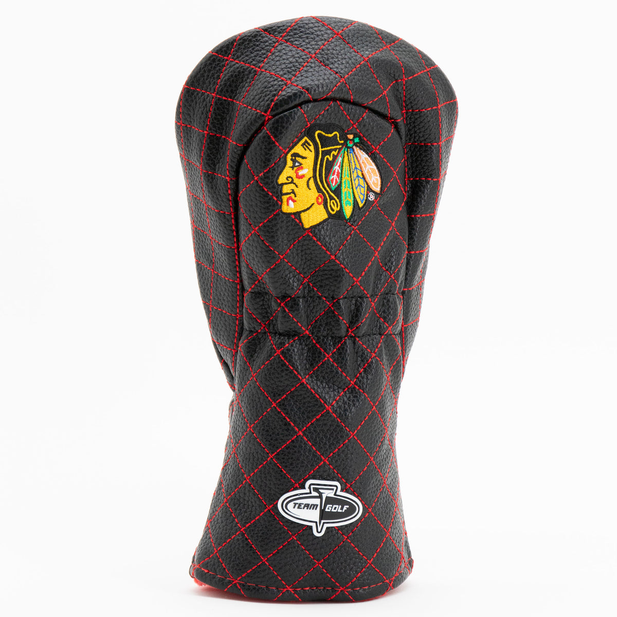 Chicago Blackhawks Solid Fairway quilted headcover, back view