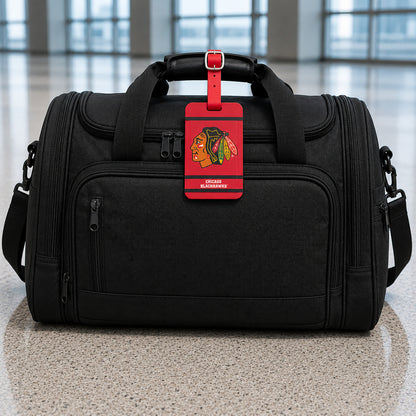 Chicago Blackhawks plastic golf bag tag by Team Golf, product photo 5