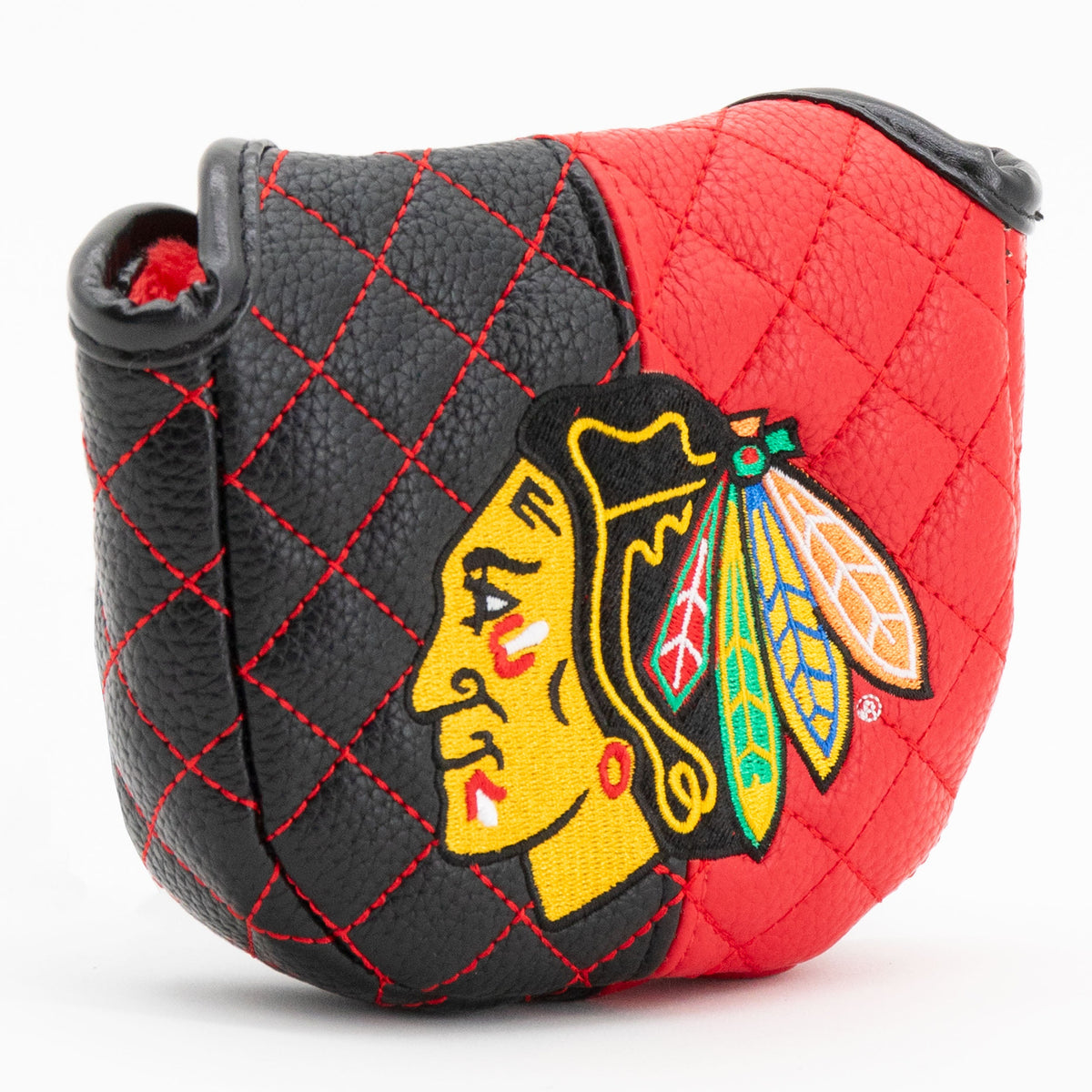 Chicago Blackhawks Split Quilted Mallet Putter Headcover - golf headcover product images