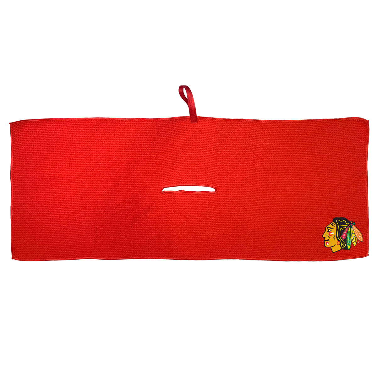 Chicago Blackhawks 16 x 40 microfiber golf towel with team logo