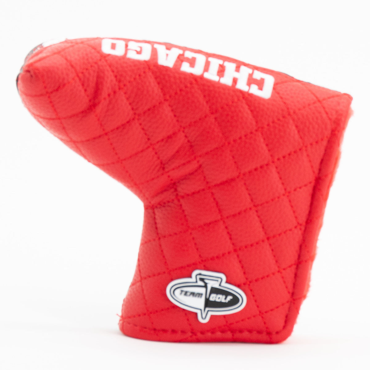 Chicago Blackhawks Split Blade Putter quilted headcover, back view