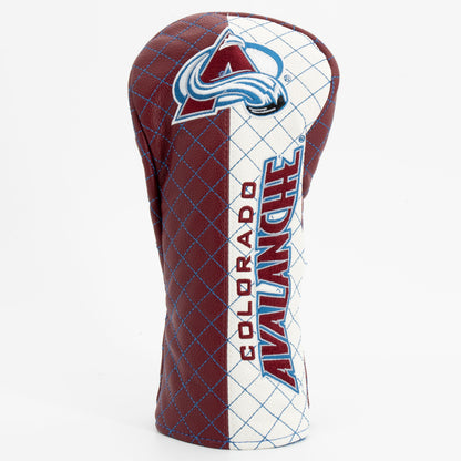 Colorado Avalanche Split Fairway quilted headcover, front view