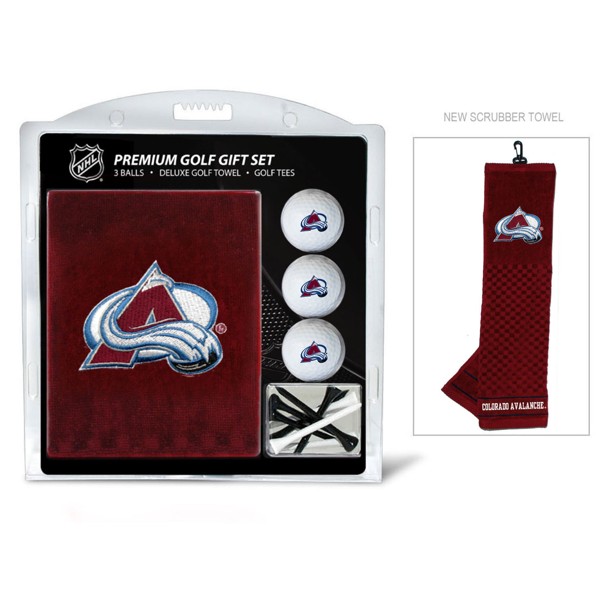 Colorado Avalanche Embroidered Towel Golf Gift Set