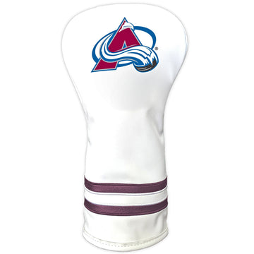 Colorado Avalanche Vintage weißes Driver-Schlägerhaube mit Aufdruck